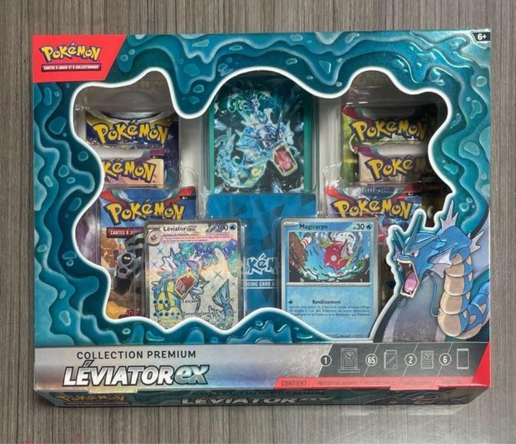 Pokemon Coffret Premium Leviator EX, Hobby en Vrije tijd, Verzamelkaartspellen | Pokémon, Nieuw, Boosterbox, Ophalen