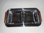 2 delige inox serveerschaal apéro of andere...lees tekst!, Ophalen of Verzenden, Nieuw