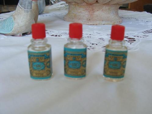 3 mini bouteilles eau de Cologne original, neuves, vintage, Collections, Parfums, Neuf, Miniature, Plein, Enlèvement ou Envoi