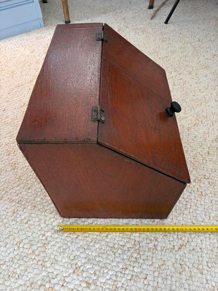 Vintage houten kistje, Huis en Inrichting, Woonaccessoires | Kisten, Gebruikt, Ophalen of Verzenden