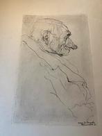 2 etsen naar Jules De Bruycker 1945, Antiek en Kunst, Ophalen of Verzenden
