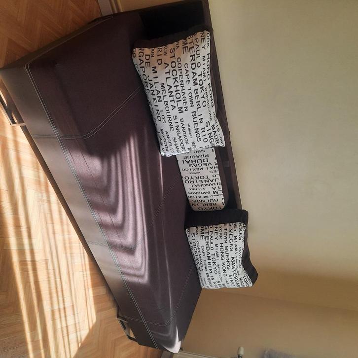 Slaapbank/Hemelbed/Slaapbank (Hemelbed/Overkappend Bed), Huis en Inrichting, Slaapkamer | Slaapbanken, Gebruikt, 90 cm, 190 cm of minder