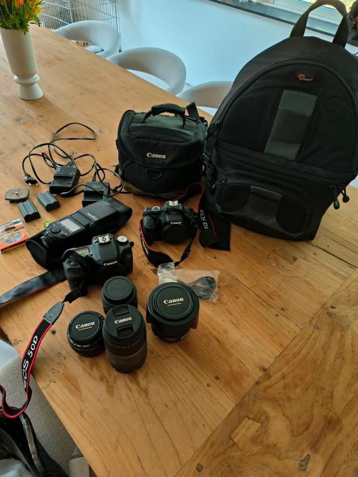 Canon pakket, Audio, Tv en Foto, Fotocamera's Digitaal, Zo goed als nieuw, Canon, Ophalen of Verzenden