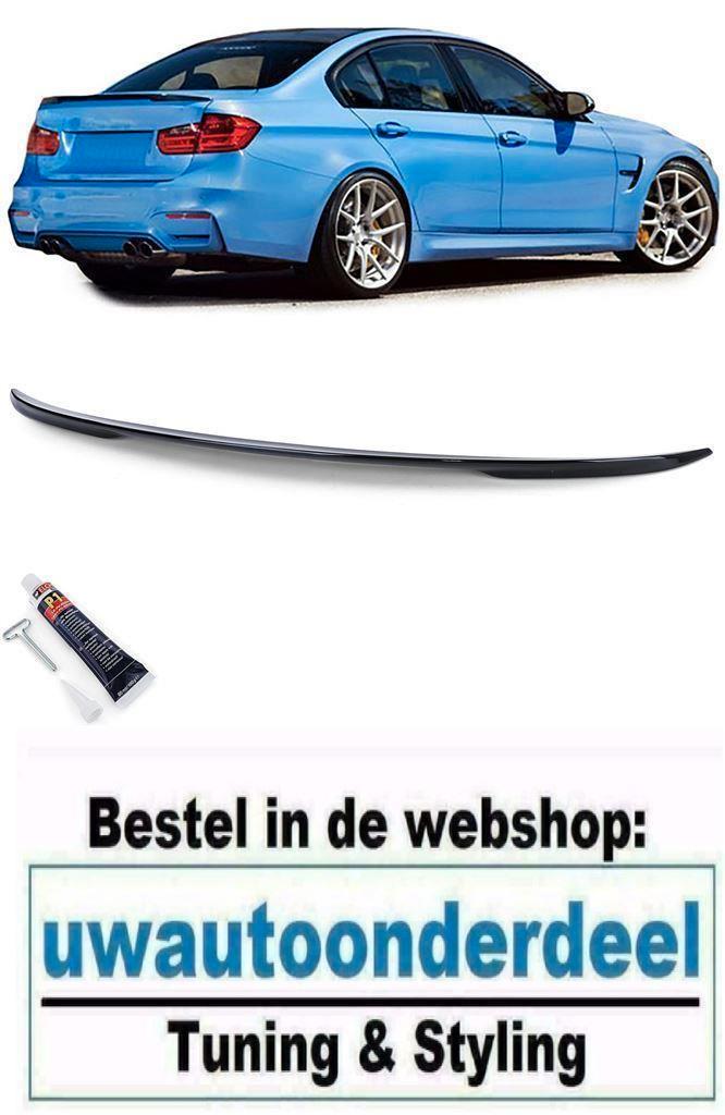 Spoiler Achterklep M3 glans Zwart Voor Bmw 3 Serie F30, Auto diversen, Tuning en Styling, Verzenden