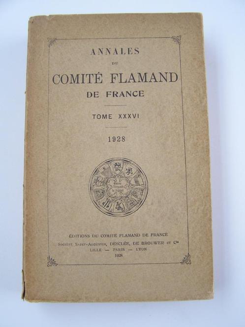 Annales du comité Flamand de France 1928, Antiek en Kunst, Antiek | Boeken en Manuscripten, Ophalen of Verzenden