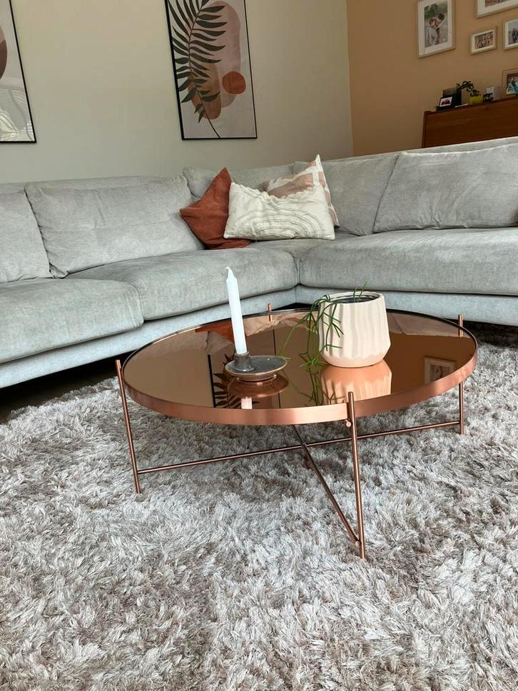 Rose gold salontafel, Huis en Inrichting, Tafels | Salontafels, Zo goed als nieuw, Ophalen