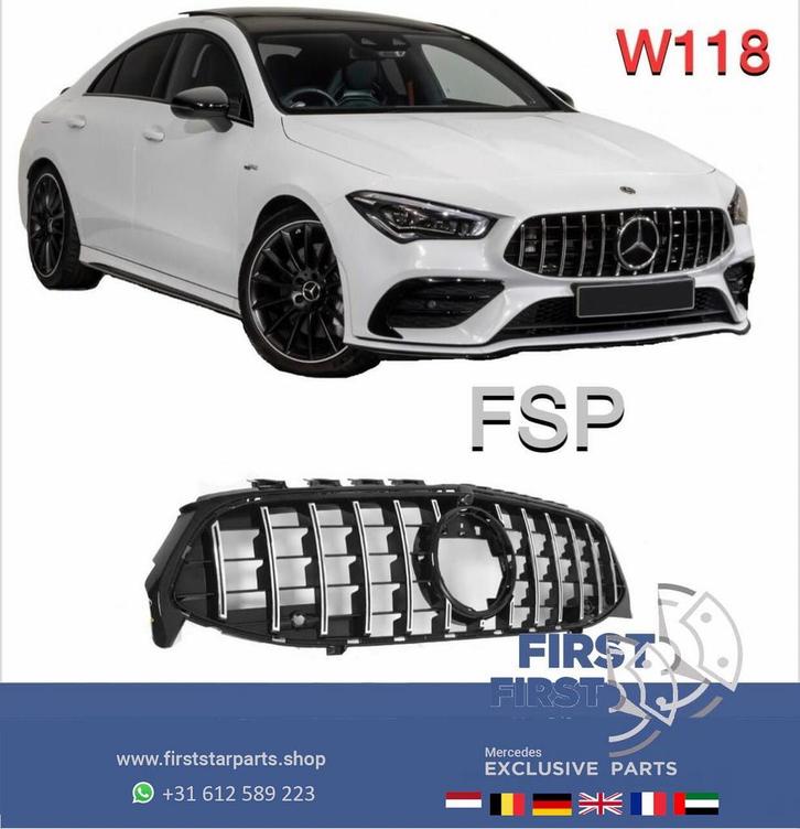 W118 C118 X118 CLA KLASSE 45 AMG GT GRIL 2019-2022 CLA45s AM, Auto-onderdelen, Overige Auto-onderdelen, Mercedes-Benz, Gebruikt