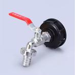 IBC adapter S60x6 met 3/4” kraan en slangtule (19mm), Ophalen of Verzenden, Nieuw