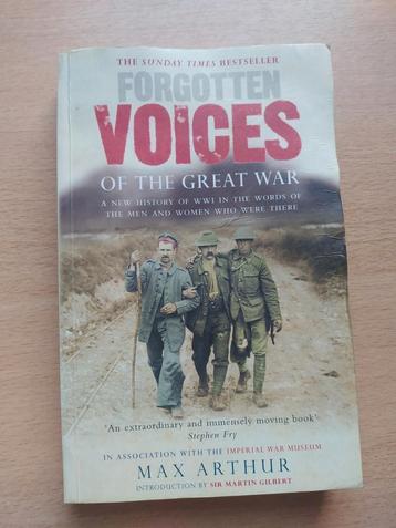 Max Arthur : Forgotten voices of the great war beschikbaar voor biedingen
