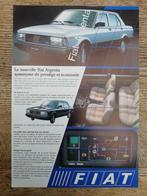 FIAT ARGENTA 1984 BROCHUREBLAD A4 DUBBELZIJDIG BELGISCH TE, Boeken, Auto's | Folders en Tijdschriften, Gelezen, Overige merken