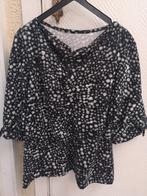 Zwart t-shirt met bolletjes L, Ophalen of Verzenden, Zwart