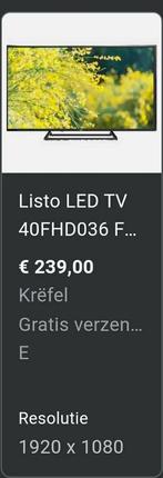 Listo led tv, Audio, Tv en Foto, Televisies, Nieuw, LED, Ophalen