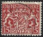 1 Dienstzegel Beieren 1916 Wapenschild (I), Enlèvement ou Envoi, Empire allemand, Affranchi