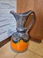 Grote vintage keramische lava vaas in mooie kleuren, Ophalen