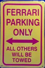 Plaque murale en métal rouillé Ferrari Parking Only, Autos : Divers, Tuning & Styling, Enlèvement ou Envoi
