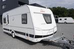 Mooie 4pers.Dethleffs met mover, airco, voortent, fietsrek, Caravans en Kamperen, Caravans, Rondzit, Mover, Frans bed, Bedrijf
