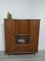 Vintage midcentury wandkast | highboard | barkast retro, Huis en Inrichting, Ophalen