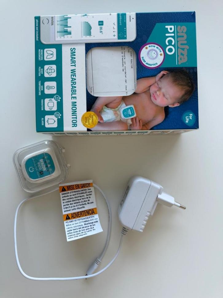 Snuza Pico - Hartslag monitor baby, Kinderen en Baby's, Babyfoons, Zo goed als nieuw, Minder dan 100 meter, Digitaal, Ophalen
