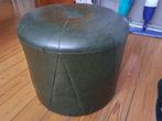 Repose pieds en simili cuir, Rond, Comme neuf, Enlèvement, Moins de 50 cm
