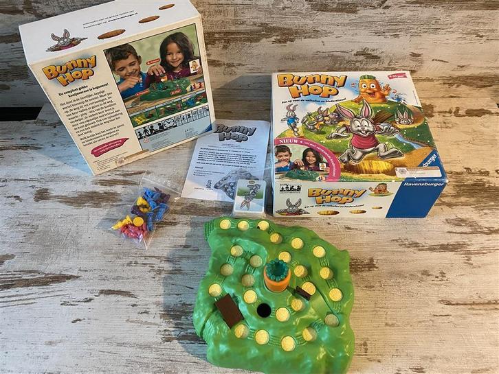Bunny hop pas op voor de valkuilen en hindernissen! [s184], Hobby en Vrije tijd, Gezelschapsspellen | Bordspellen, Zo goed als nieuw