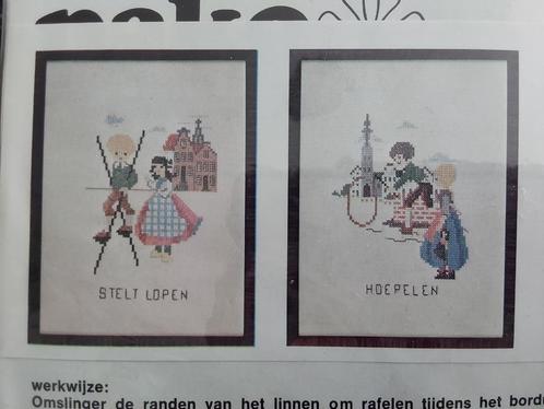 Nieuw kruissteek pakket Pako stelt lopen en hoepelen, Hobby en Vrije tijd, Borduren en Borduurmachines, Nieuw, Borduurpakket, Handborduren