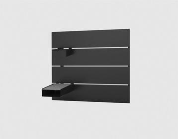 IKEA NORDLI bedhoofdeinde zwart (antraciet) 90 cm 