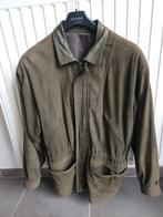 Veste homme en cuir nubuck  haut de gamme, Enlèvement ou Envoi, Comme neuf, Taille 56/58 (XL), Vert