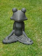 statue d une grenouille zen en pierre patinée, Jardin & Terrasse, Statues de jardin, Animal, Pierre, Enlèvement ou Envoi, Neuf