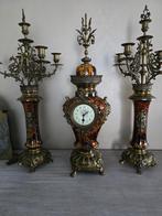 Schouwgarnituur, Antiek en Kunst, Antiek | Klokken, Ophalen of Verzenden