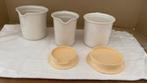 Tupperware stje melkkannetjes en beker. Koffie/thee kannetje, Huis en Inrichting, Keuken | Tupperware, Ophalen, Zo goed als nieuw