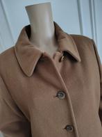 lange vintage wollen wintermantel, Maat 38/40 (M), Bruin, Nieuw, Ophalen of Verzenden