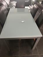 Table vitrée rallongeable, Enlèvement, Comme neuf
