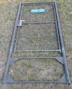 stevige, zwarte tuinpoort met rasterwerk., Tuin en Terras, Tuinpoorten, Ophalen, Gebruikt, 200 cm of meer, Looppoort