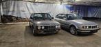 2 klassieke BMW 524 TURBO DIESEL OLDTIMERS, Auto's, 4 deurs, Grijs, Particulier, Zilver of Grijs