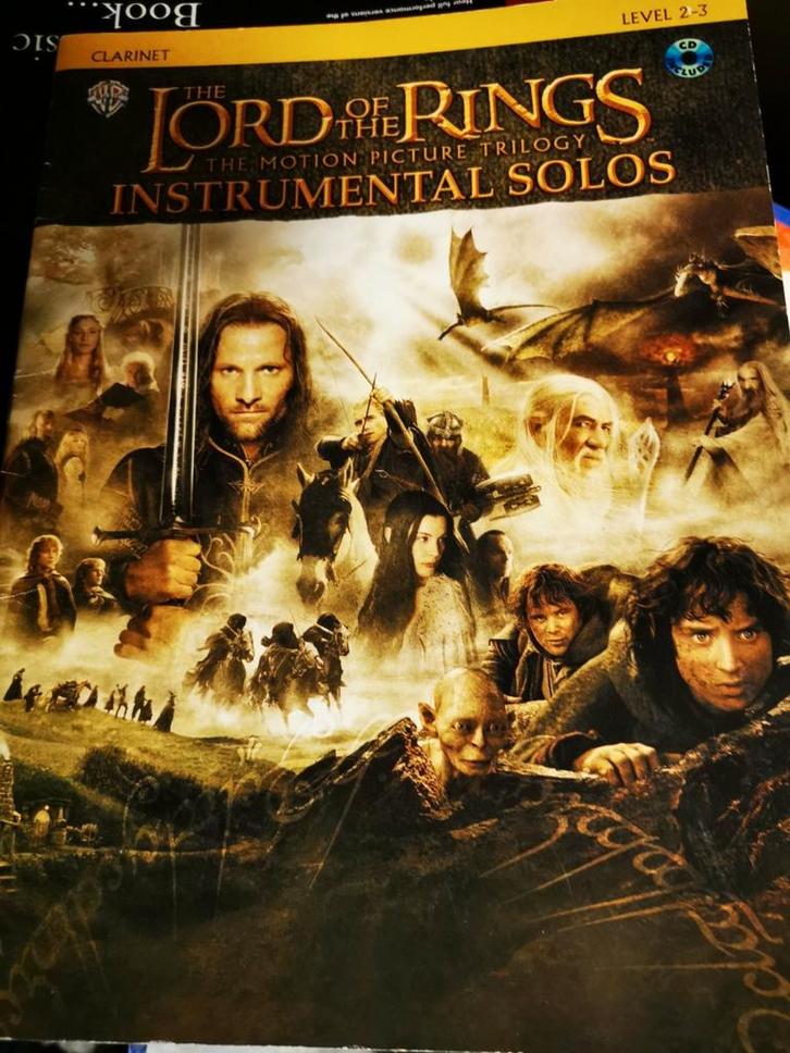 Lords of the ring-bladmuziek THE FELLOWSHIP OF THE RING, Verzamelen, Lord of the Rings, Zo goed als nieuw, Boek of Poster, Ophalen of Verzenden