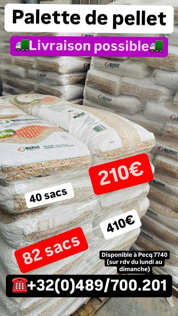 Pallet van 40 zakken pellet. BEZORGING mogelijk, Auto-onderdelen, Airco en Verwarming, Ophalen of Verzenden
