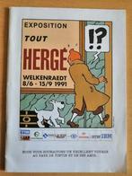 Catalogue de l'exposition "Tout Hergé" Welkenraedt 1991, Collections, Enlèvement ou Envoi, Tintin