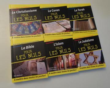 Lot de 6 livres sur les religions