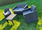 Longset Alibert 2+1+1 + coussins+table, Jardin & Terrasse, Comme neuf, 4 places, Enlèvement, Chaise