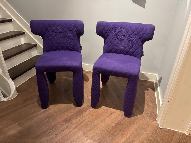 4x Monster Chair van Moooi (np. 2000€/stuk), Huis en Inrichting, Stoelen, Gebruikt, Vier, Stof, Overige kleuren, Ophalen of Verzenden