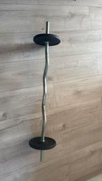 Halters, curl bar + 56 kg gewichten, Sport en Fitness, Ophalen, Zo goed als nieuw