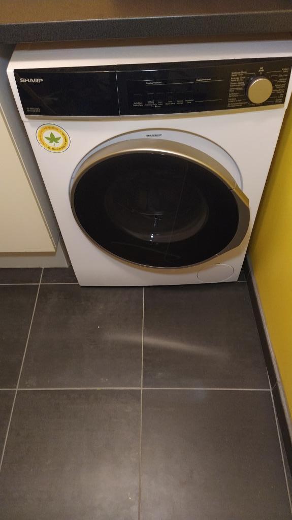 SHARP Wasmachine voorlader, 8kg, 1400RPM, Elektronische apparatuur, Wasmachines, Gebruikt, Voorlader, 8 tot 10 kg, 85 tot 90 cm