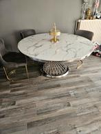 Grootte Marmer tafel, Maison & Meubles, Tables | Tables de salon, 150 à 200 cm, Comme neuf, Autres matériaux, Rond