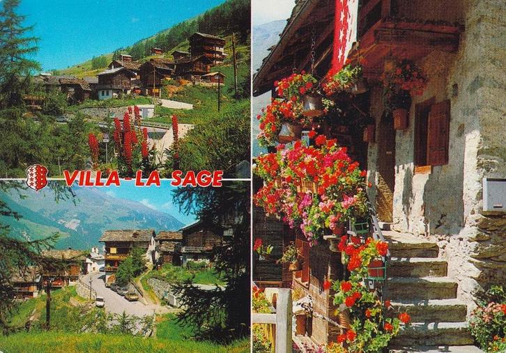 1991 - ZWITSERLAND - Evolène, La Sage: Villa-La Sage, Verzamelen, Postkaarten | Buitenland, Gelopen, Overig Europa, 1980 tot heden