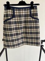 Sandro donkerblauw-geel rokje maat 0, Blauw, Ophalen of Verzenden, Zo goed als nieuw, Maat 34 (XS) of kleiner