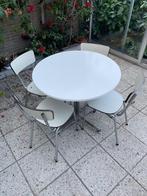 Tafel met 4 stoelen, Ophalen, Gebruikt, Vier personen, Rond