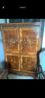 Kast met inlegwerk en Brons, Antiek en Kunst, Ophalen