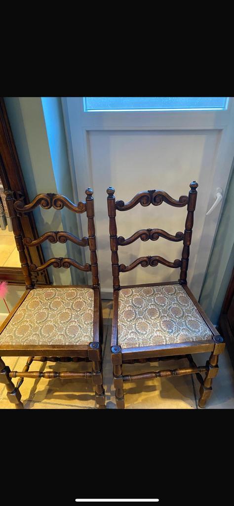 Eikenhouten stoelen, Antiek en Kunst, Antiek | Meubels | Stoelen en Sofa's, Ophalen