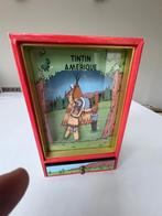 Kuifje muziekdoos Amerika Trousselier, Ophalen of Verzenden, Kuifje, Zo goed als nieuw, Gebruiksvoorwerp