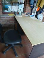 bureau met bureaustoel, Huis en Inrichting, Bureaus, Ophalen, In hoogte verstelbaar, Gebruikt, Bureau